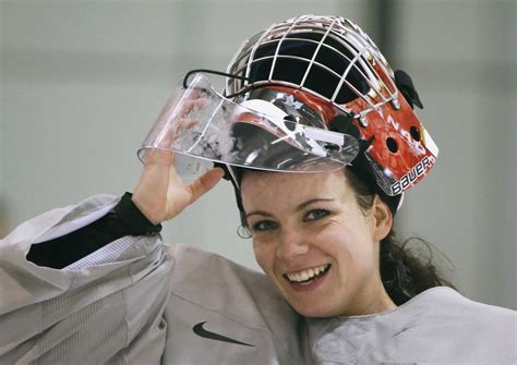 Olympic Women S Goalie Practices With Oilers