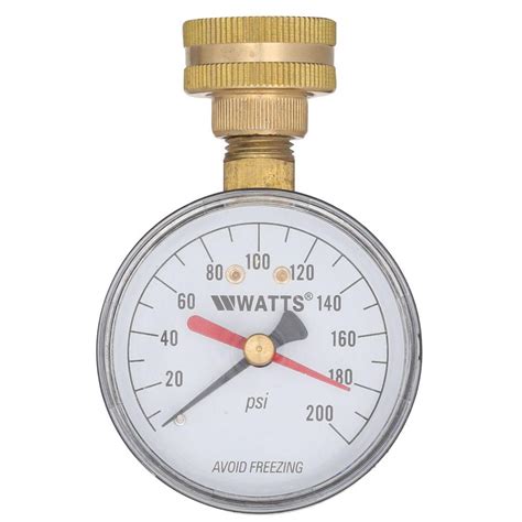 34 In Plastic Water Pressure Test Gauge Dp Iwtg The Home Depot