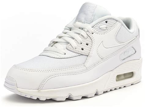 Nike Air Max 90 Essential White Trainers 537384 111 Ebay