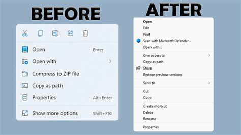 How To Get The Old Right Click Context Menu Back In Windows 11 Youtube