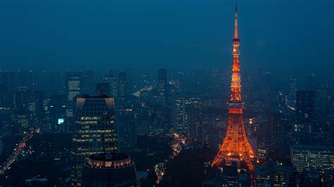 Телевизионная башня Токио Токио Япония Обои x K Ultra HD