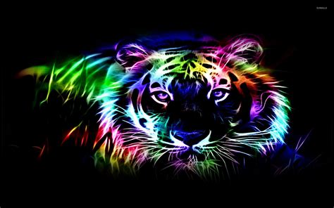 Download Fearless Ice Neon Tiger Wallpaper Theme Wildlife By