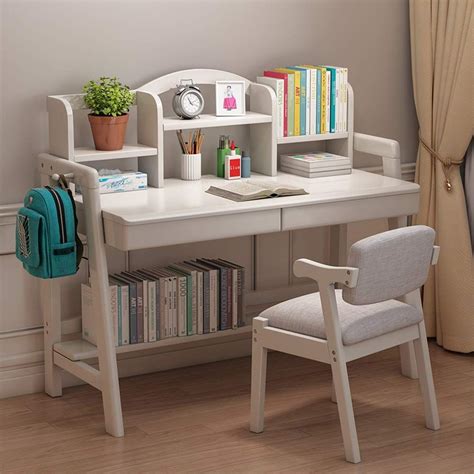 Qiupei Multi Functional Desk And Chair Set Childs Wood Desk Student