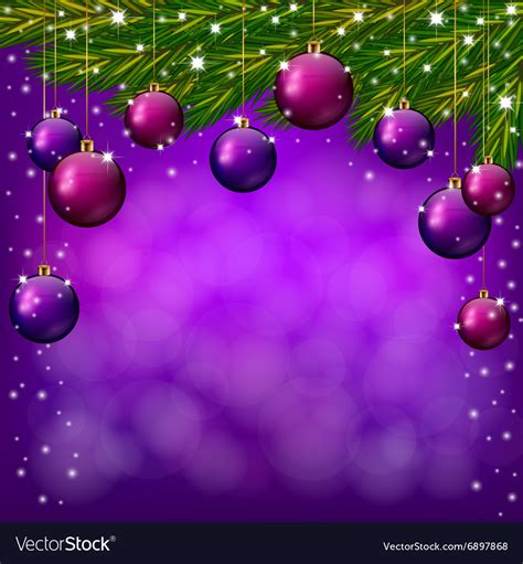 Purple christmas background Royalty Free Vector Image