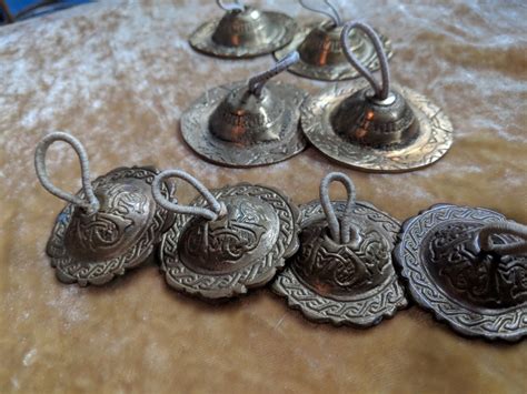 Vintage Castanets Metal Made In Syria Bronze Rare Estate Find Other