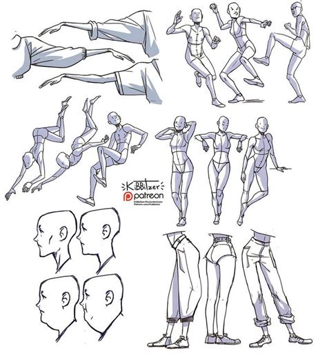 Reference Sheets Preview By Kibbitzer Drawing Reference Figure Drawing Reference Pose