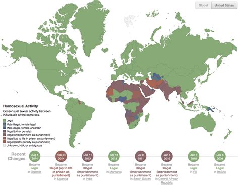 Map Dozens Of Countries Still Punish Homosexuality With Prison And