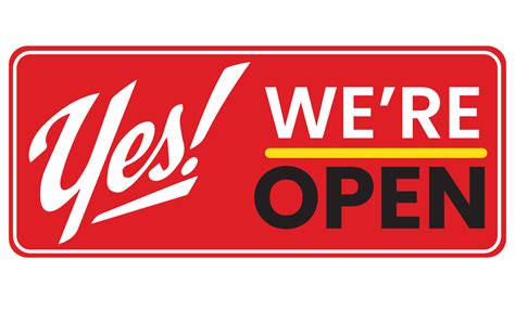 We Are Open Banner Sign On Transparent Background 19764864 Png