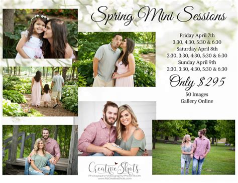Spring Mini Sessions Creative Shots Photography