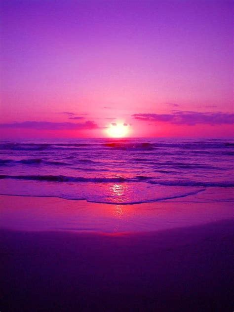 Purple Sunset Ocean Sunset Purple Love All Things Purple Shades Of