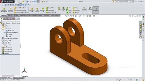 Solidworks Basic Modeling Tutorial For Beginners Youtube