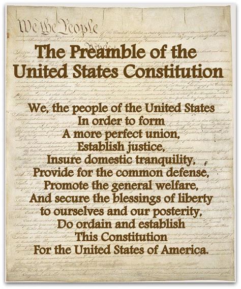 Preamble Of The United States Constitution Preamble Pinterest