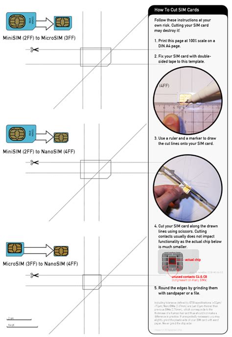 Use a ruler and a marker to draw the cut lines onto your sim card. iTechTall: How to Cut Micro sim to Nano sim