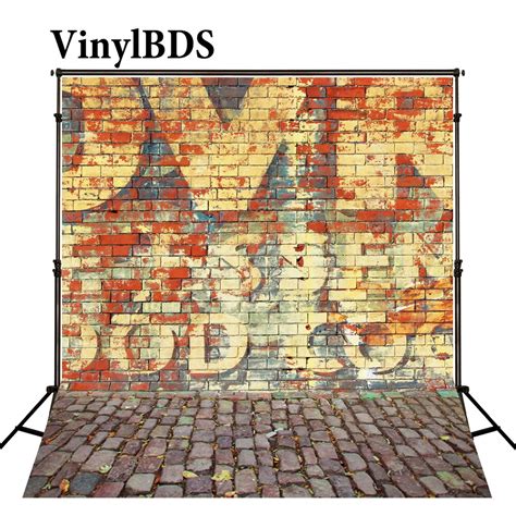 Vinylbds Backdrops 10x10ft Graffiti Background Old Brick Wall Backdrop