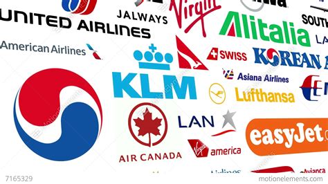 Airline Logo Loop Stock Animation 7165329