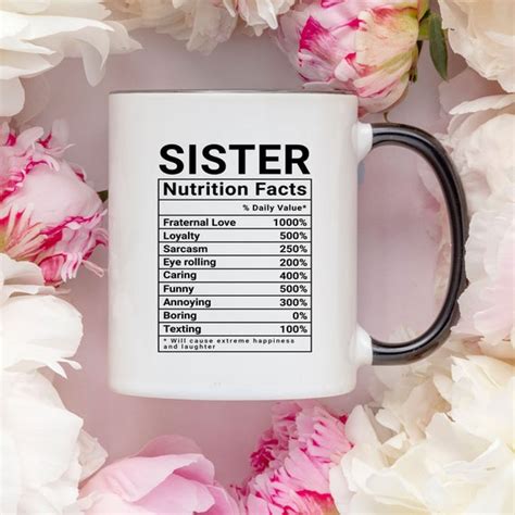 Funny Sister Mug For Sister Birthday T Unique Ts For Etsy