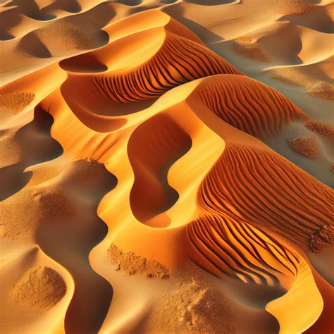 Premium Photo Orange Desert Sand Dunes Surface Abstract Background
