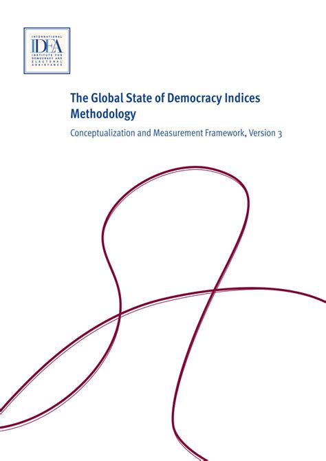Pdf The Global State Of Democracy Indices Methodology