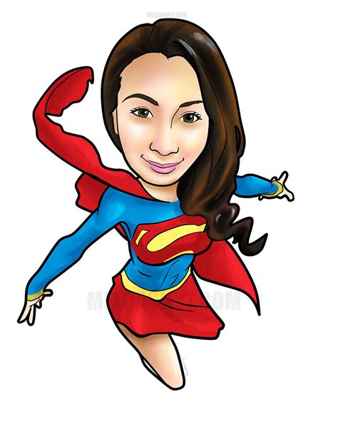 Superwoman Caricature