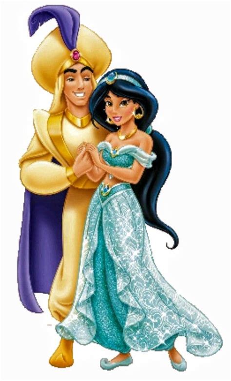 Animación Disney De Los Personajes De La Película Aladdin Y Jazmín Suponemos Que Famosa Se