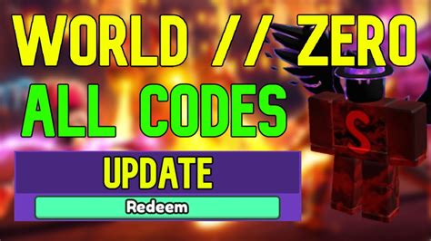 ALL World Zero CODES Roblox World Zero Codes July 2023 YouTube
