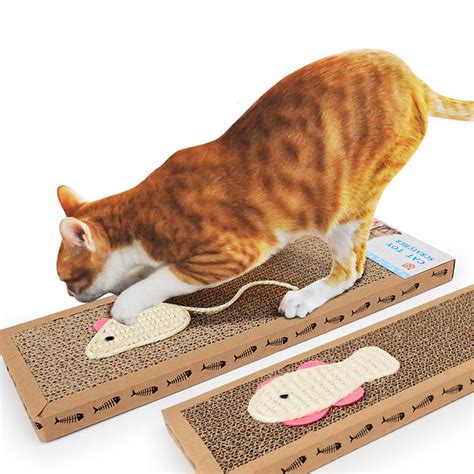 Cat Scratch Board Scratcher Catnip Included Scratching Pad Mat Post For
