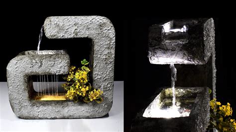 Make Your Own Concrete Rainfall Fountain - Creative D2H #55 - YouTube