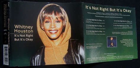 Whitney Houston Its Not Right But Its Okay 1999 Cd Discogs