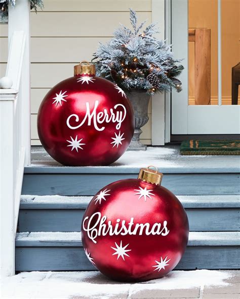 After you've decked your halls and your tree, it's time to take the holiday glow hang these glowing orbs in branches or on your porch for a lovely ambiance. Go Beyond Lights With These 18 Christmas Yard Decorations