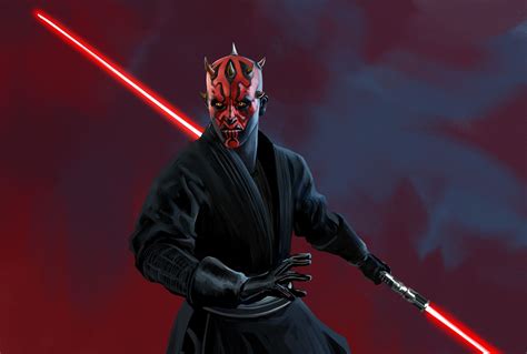 Sci Fi Star Wars Darth Maul Lightsaber Sith Hd Wallpaper Background