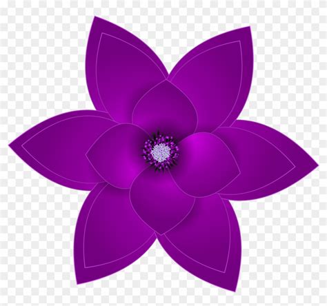 0 Draw A Purple Flower Free Transparent Png Clipart Images Download