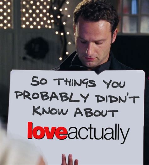 50 Things You Probably Didnt Know About Love Actually Love
