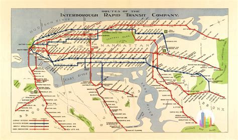 1924 Routes Of The Interborough Rapid Transit Company — Nyc Urbanism