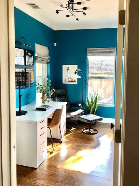 20 Offices Ideas In 2021 Office Wall Colors Blue Accent Walls
