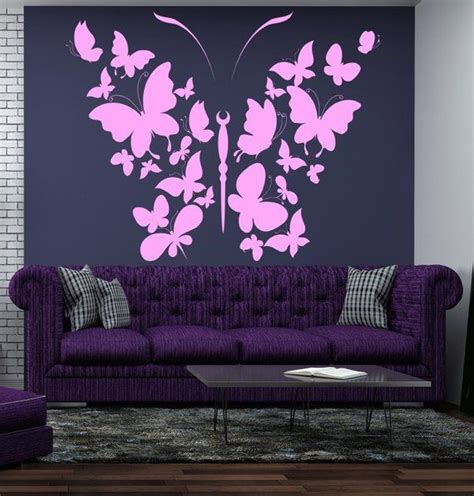 Butterfly Wall Decal Vinyl Sticker Butterfly Decal Interior Etsy In