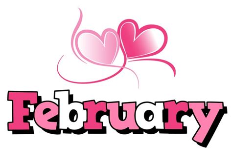 February Calendar Clipart Printable Word Searches