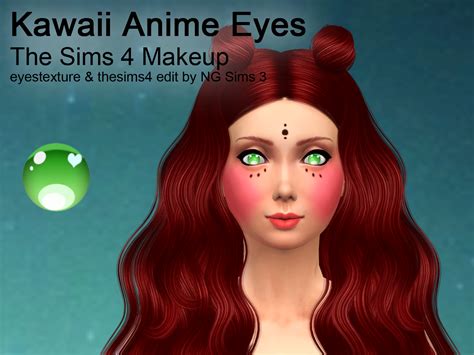 Ng Sims 3 Kawaii Anime Eyes Ts4 Makeup