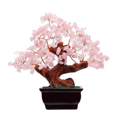 Have you ever felt that urge, the desire to clear your head, purify your mind and embrace that it is through bonsai and feng shui that one can attain peace of mind, along with attracting prosperity, positivity, and love but such an explanation would be. Feng Shui Natural Rose Quartz Crystal Money Tree Bonsai Style Decoration for Wealth and Luck-in ...