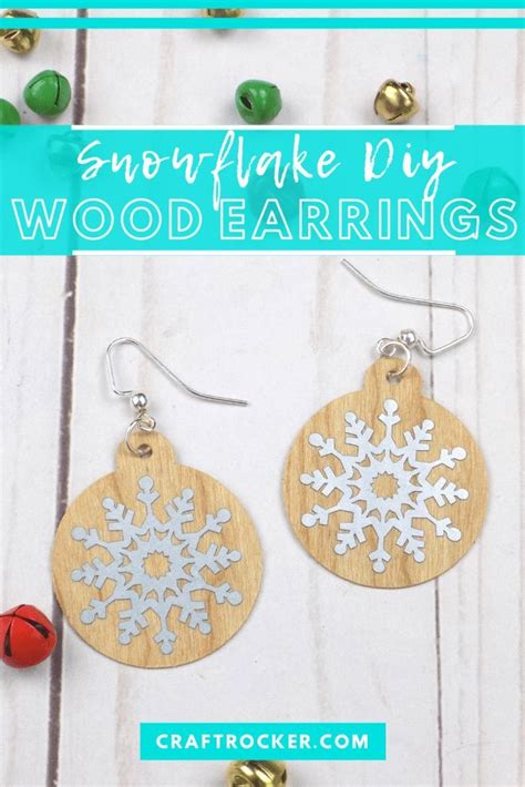 Get Your Look Ready For Winter With These Snowflake Diy Wood Earrings
