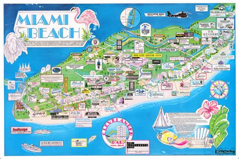 Map Of Miami Beach Attractions World Map
