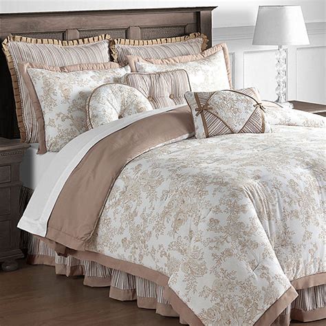 A standard comforter set usually includes a large comforter (the blanket or duvet) and two decorative pillow shams.there are also deluxe comforter sets that offer more than that. Toile Garden Comforter Set JCPenney | Comforter sets, Bed ...