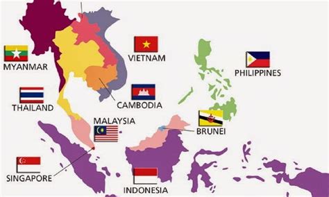 Peta Asean Lengkap Dan Negara Anggotanya Republik Seo Peta