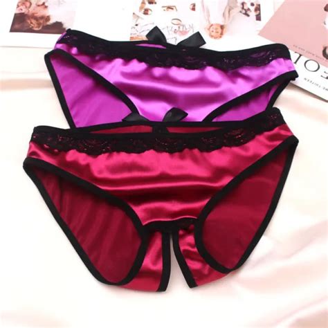 Sexy Lingerie Erotic Open Crotch Panties For Women Lace Crotchless Brief Panties 422 Picclick