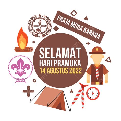 รูปselamat Hari Pramuka 2022 Png ภาพselamat Hari Pramuka 2022psd