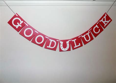 Good Luck Banner Good Luck Greeting Good Luck Congrats