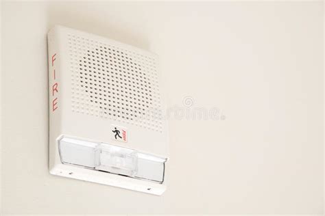 Fire Alarm On The Wall Stock Photo Image Of Button Building 90914498