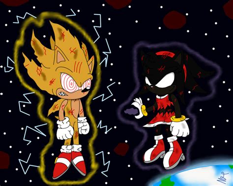 Fleetway Super Sonic Vs Dark Amy Rose By Jossrunner14 On Deviantart