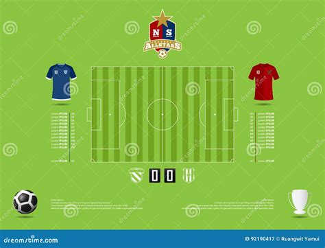 infographic fotboll eller fotbollsmatchstatiska elektricitet fotbollbildandetaktik eps fotboll
