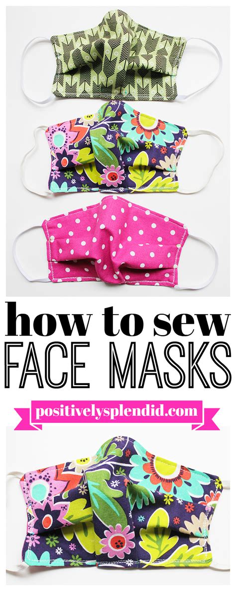 Do the same to your terry cloth or the material you chose for your back piece of your face mask. Face Mask Sewing Pattern and Tutorial - Positively Splendid