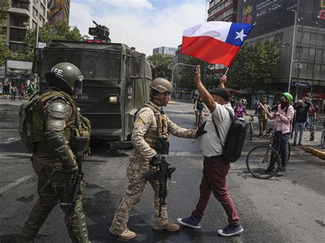 Violent Protests Erupt In Chile Capital Of Santiago Herald Sun